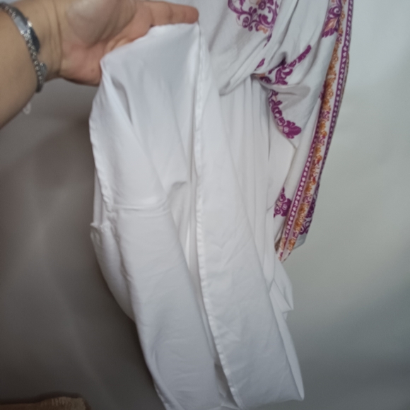 Chic White and Purple Maxi Dress - Picture 11 of 11